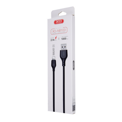 Καλώδιο Δεδομένων και Φόρτισης USB-A - Lightning XO Design NB103, 18W, 1m, Μαύρο