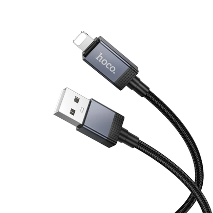 Καλώδιο Δεδομένων και Φόρτισης USB-A - Lightning HOCO X118 Display, 12W, 1m, Μαύρο