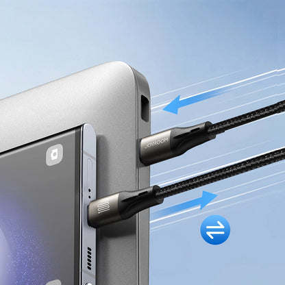 Καλώδιο Δεδομένων και Φόρτισης USB-C - USB-C Joyroom S-A25 Light-Speed, 100W, 1.2m, Μαύρο