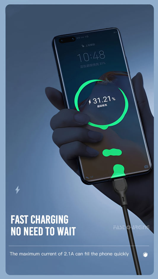 Καλώδιο Δεδομένων και Φόρτισης USB-A - USB-C XO Design NB200, 10W, 1m, Μαύρο