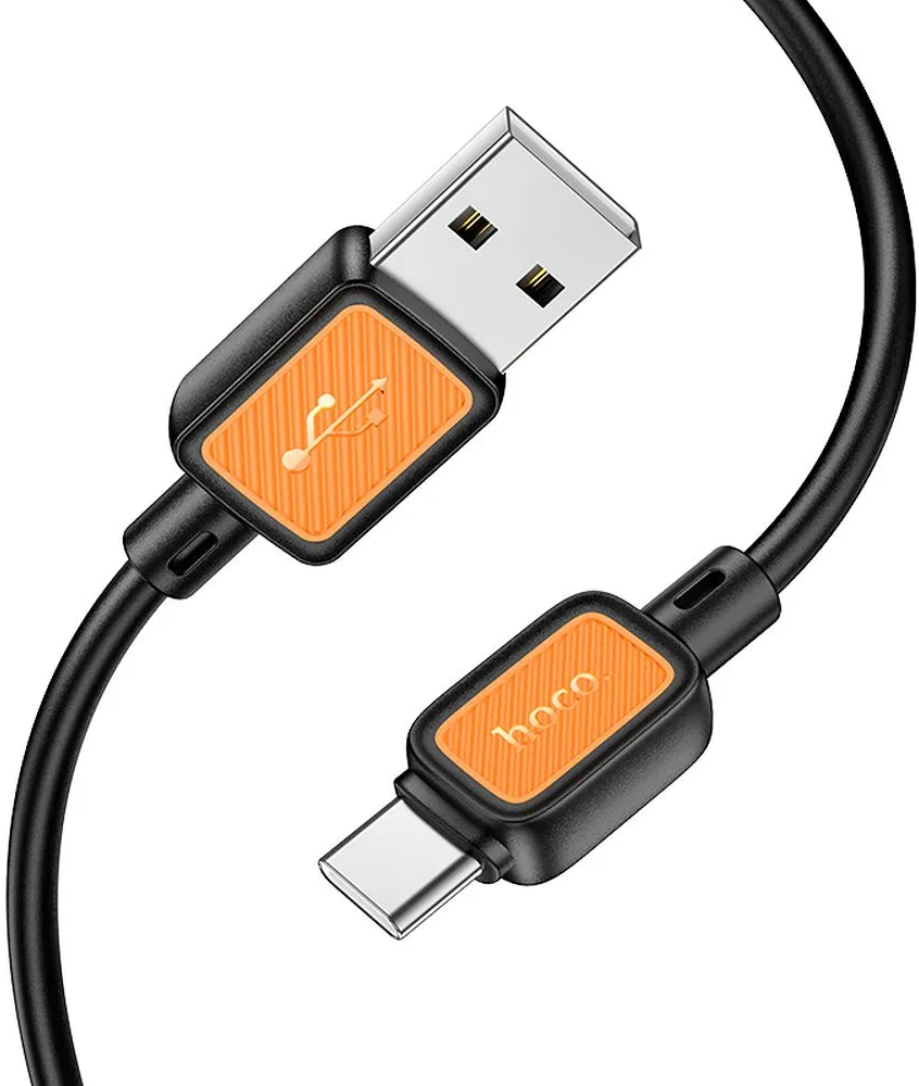 Καλώδιο Δεδομένων και Φόρτισης USB-A - USB-C HOCO X108, 18W, 1m, Μαύρο