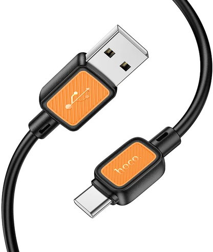 Καλώδιο Δεδομένων και Φόρτισης USB-A - USB-C HOCO X108, 18W, 1m, Μαύρο