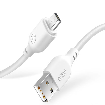 Καλώδιο Δεδομένων και Φόρτισης USB-A - microUSB XO Design NB103, 18W, 1m, Λευκό