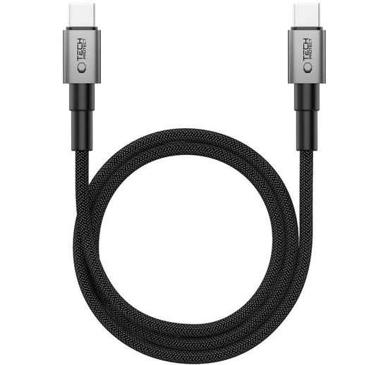 Καλώδιο Δεδομένων και Φόρτισης USB-C - USB-C Tech-Protect Ultraboost DNA MagTwist, 100W, 1m, Γκρι