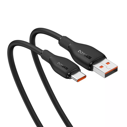 Baseus Pudding USB-A to USB-C Data and Charging Cable, 100W, 1.2m, Black P10355703111-00