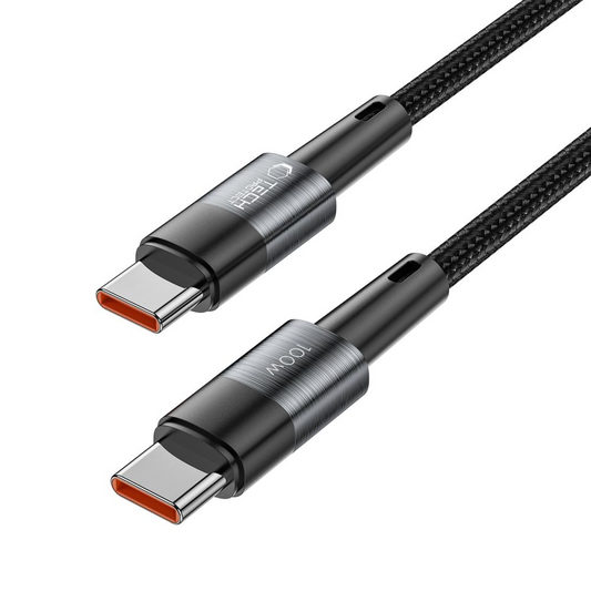 Καλώδιο Δεδομένων και Φόρτισης USB-C - USB-C Tech-Protect Ultraboost, 100W, 0.25μ, Γκρι