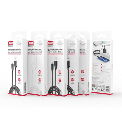 Καλώδιο Δεδομένων και Φόρτισης USB-A - USB-C XO Design NB235, 18W, 1m, Λευκό