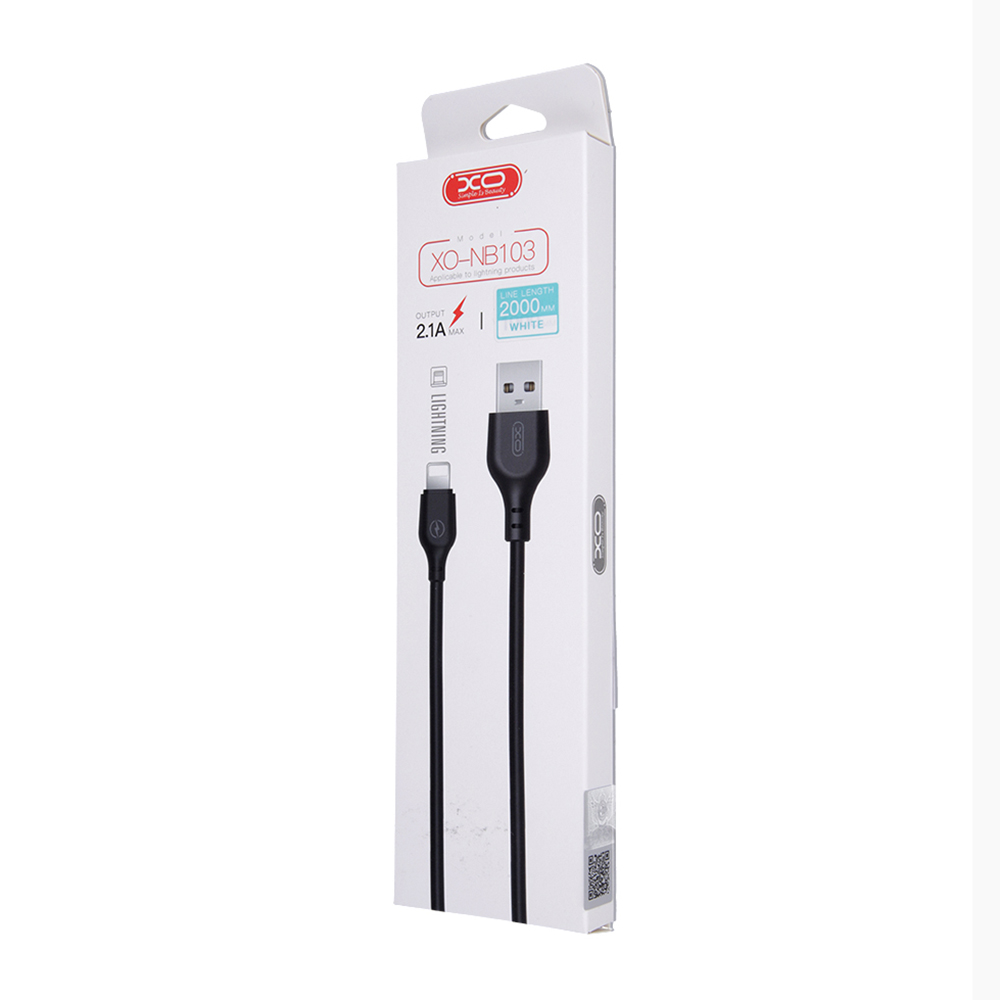 Καλώδιο Δεδομένων και Φόρτισης USB-A - Lightning XO Design NB103, 18W, 2m, Λευκό