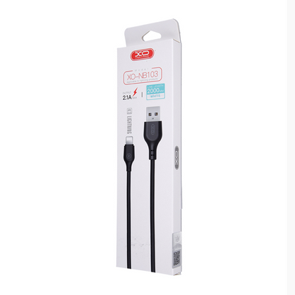 Καλώδιο Δεδομένων και Φόρτισης USB-A - Lightning XO Design NB103, 18W, 2m, Λευκό