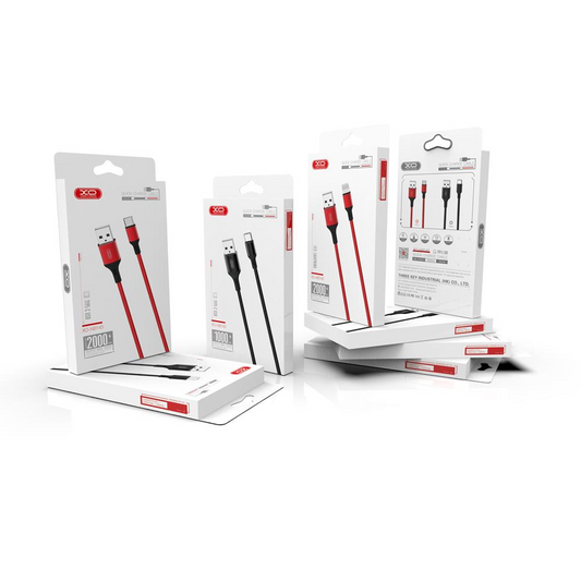 Καλώδιο Δεδομένων και Φόρτισης USB-A - USB-C XO Design NB143, 18W, 2m, Μαύρο
