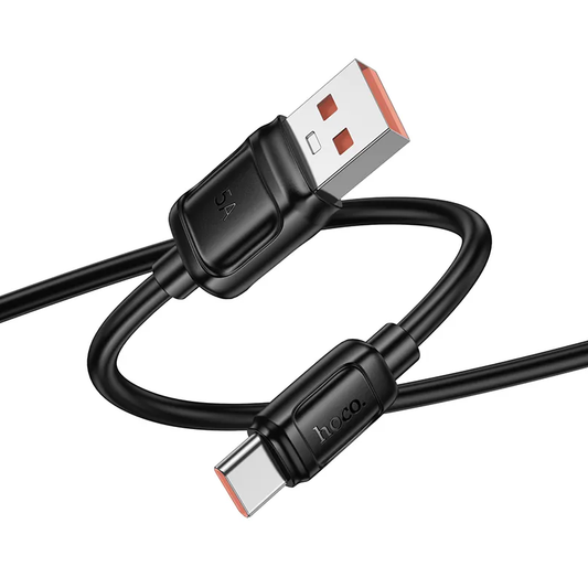 Καλώδιο Δεδομένων και Φόρτισης USB-A - USB-C HOCO X115, 100W, 1μ, Μαύρο