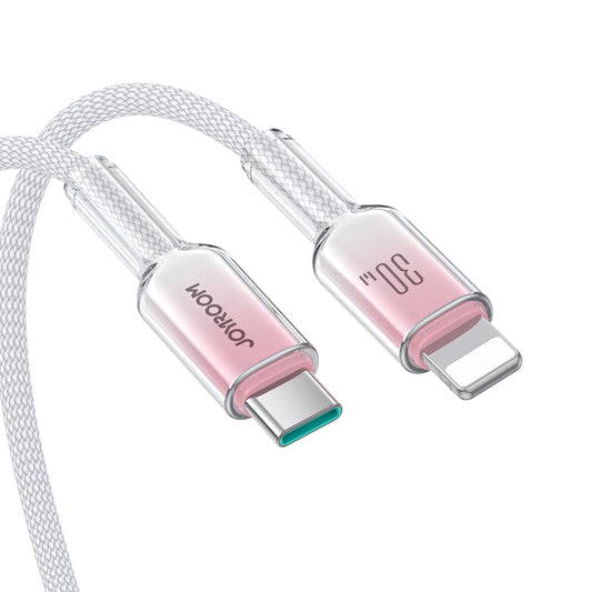 Καλώδιο Δεδομένων και Φόρτισης USB-C - Lightning Joyroom S-A42, 30W, 1.2m, Λευκό