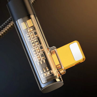 Καλώδιο Δεδομένων και Φόρτισης USB-A - Lightning Joyroom S-UL012A6 Γωνιακό, 18W, 1.2μ, Μαύρο