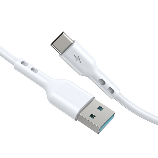 Καλώδιο Δεδομένων και Φόρτισης USB-A - USB-C BWOO BO-X172C-2M, 15W, 2μ, Λευκό