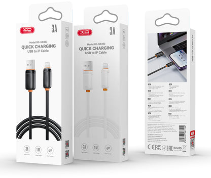 Καλώδιο Δεδομένων και Φόρτισης USB-A - USB-C XO Design NB302, 18W, 1μ, Μαύρο