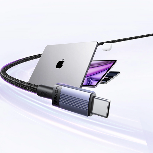 Καλώδιο Δεδομένων και Φόρτισης USB-C - USB-C UGREEN, 100W, 2μ, Μαύρο