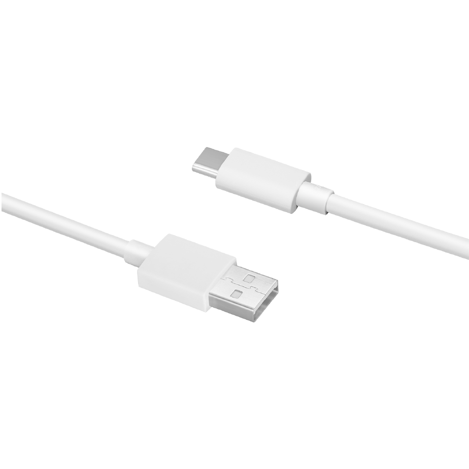 USB-A to USB-C Data and Charging Cable Oppo DL129, 1m, White 611602000006