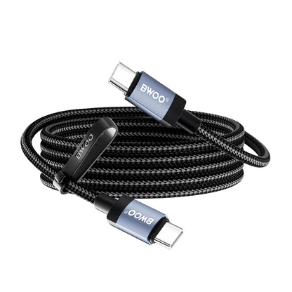 USB-C Data and Charging Cable - USB-C BWOO BO-X401CC, 65W, 1m, Black