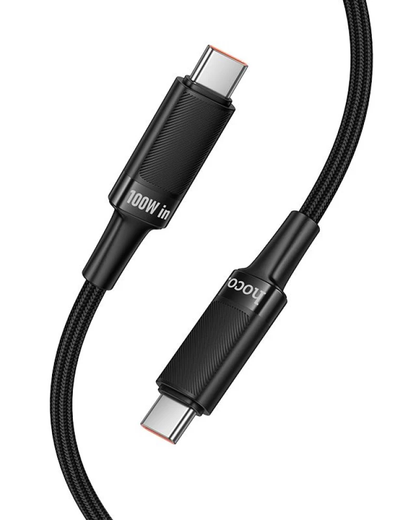 Καλώδιο Δεδομένων και Φόρτισης USB-C - USB-C HOCO U153 Extreme, 100W, 1.2m, Μαύρο