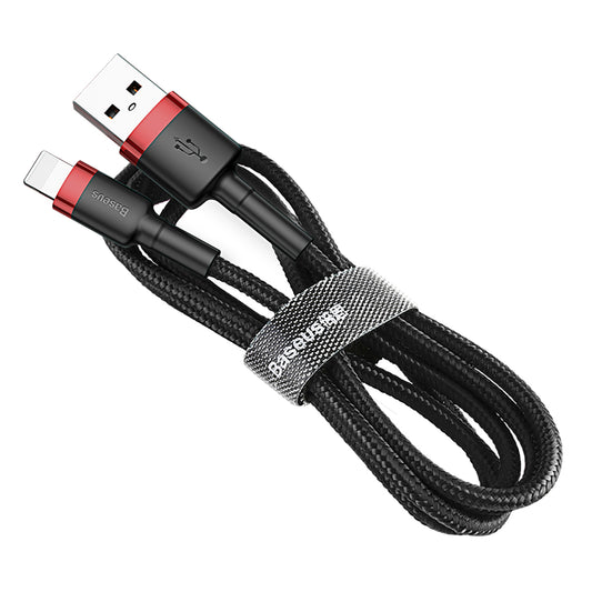 Καλώδιο δεδομένων και φόρτισης USB-A - Lightning Baseus Cafule, 18W, 2m, κόκκινο CALKLF-C19