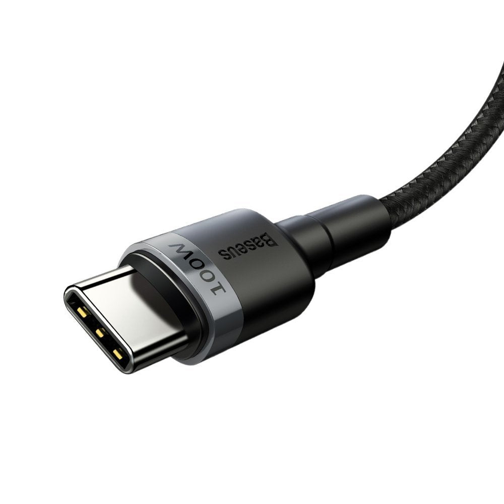 Καλώδιο δεδομένων και φόρτισης USB-C - USB-C Baseus Cafule, 100W, 2m, γκρι CATKLF-ALG1