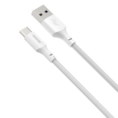 Καλώδιο δεδομένων και φόρτισης USB-A σε USB-C Baseus, 40W, 1,5m, λευκό TZCATZJ-02