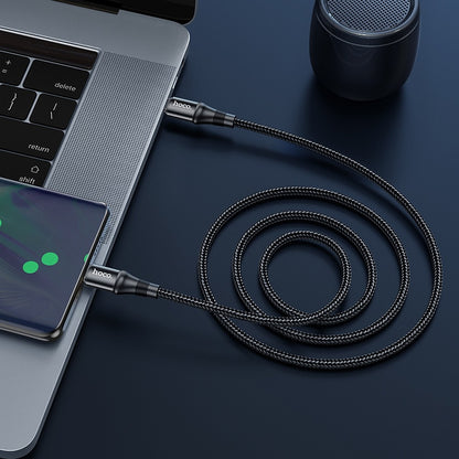 Καλώδιο δεδομένων και φόρτισης USB-C - USB-C HOCO X50, 100W, 1m, Μαύρο