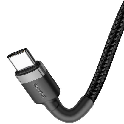 Καλώδιο δεδομένων και φόρτισης USB-C - USB-C Baseus Cafule, 60W, 2m, μαύρο CATKLF-HG1