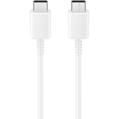 Καλώδιο δεδομένων και φόρτισης USB-C - USB-C Samsung EP-DW767JWE, 25W, 1,8m, λευκό GP-TOU021RFCWWWW