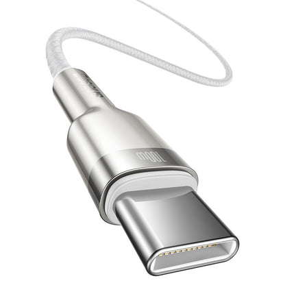 Καλώδιο δεδομένων και φόρτισης USB-C - USB-C Baseus Cafule, 100W, 2m, λευκό CATJK-D02 