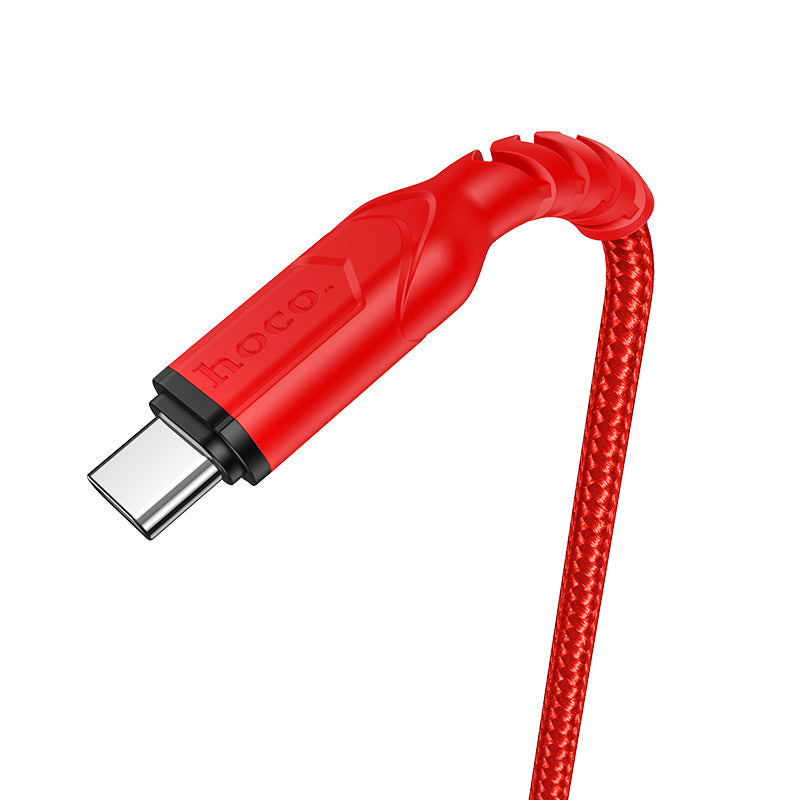 Καλώδιο Δεδομένων και Φόρτισης USB-A - USB-C HOCO X59 Victory, 18W, 1m, Κόκκινο
