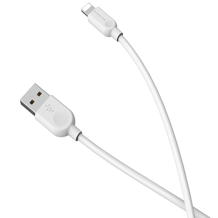 Καλώδιο δεδομένων και φόρτισης USB-A - Lightning Borofone BX14 LinkJet, 18W, 1m, Λευκό