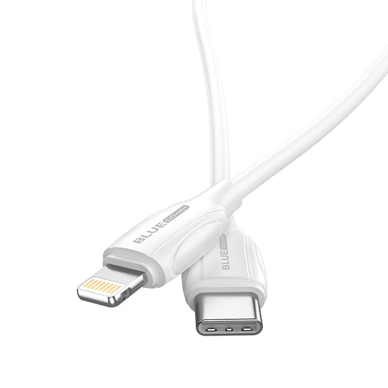 Καλώδιο δεδομένων και φόρτισης USB-C - Lightning BLUE Power B2BX19, 18W, 2m, Λευκό