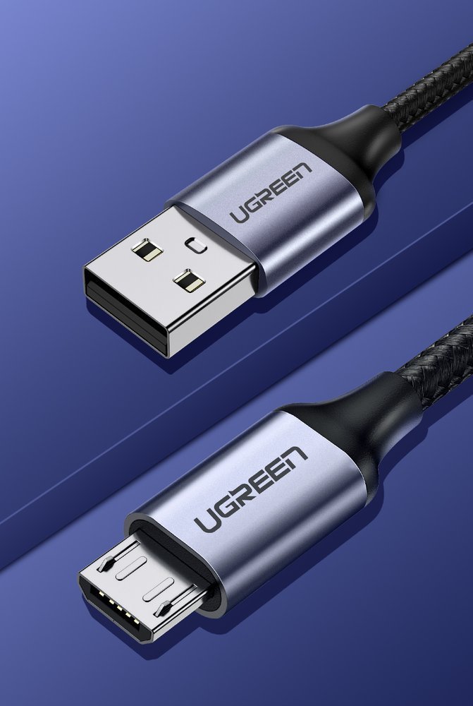 USB-A to microUSB Data and Charging Cable UGREEN, 18W, 2m, Black