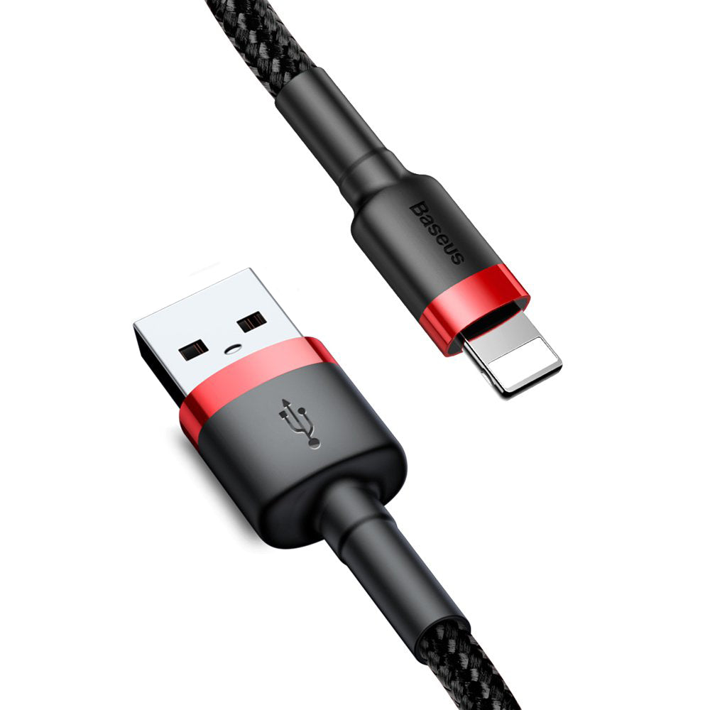 Καλώδιο δεδομένων και φόρτισης USB-A - Lightning Baseus Cafule, 18W, 0.5m, κόκκινο CALKLF-A19