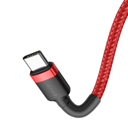 Καλώδιο δεδομένων και φόρτισης USB-C - USB-C Baseus Cafule, 60W, 2m, κόκκινο CATKLF-H09