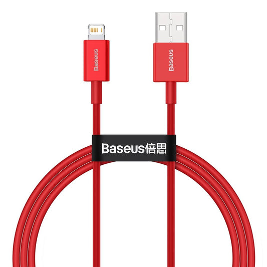 Καλώδιο δεδομένων και φόρτισης USB-A - Lightning Baseus Superior Series, 20W, 1m, κόκκινο CALYS-A09 