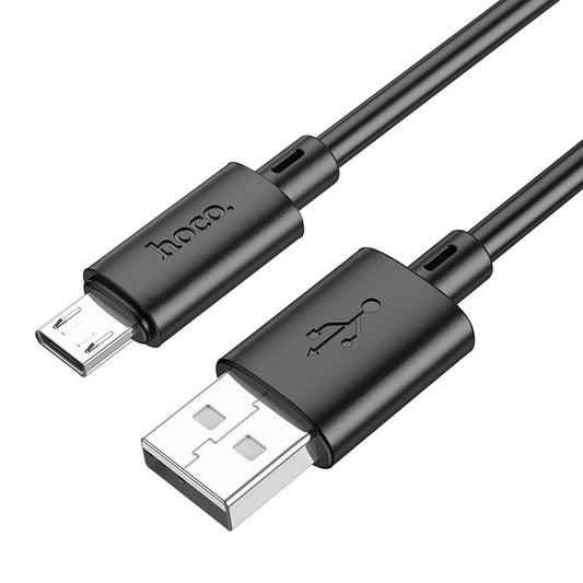 HOCO X88 Καλώδιο δεδομένων και φόρτισης USB-A - microUSB, 18W, 1m, Μαύρο 