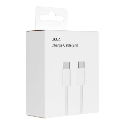 Καλώδιο δεδομένων και φόρτισης USB-C - USB-C OEM USB-C HD26 Box, 30W, 2m, λευκό 