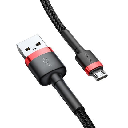 Καλώδιο δεδομένων και φόρτισης USB-A - microUSB Baseus Cafule, 18W, 3m, κόκκινο CAMKLF-H91 