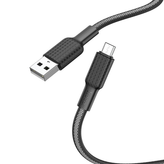 HOCO X69 Καλώδιο δεδομένων και φόρτισης USB-A - microUSB, 18W, 1m, Μαύρο 