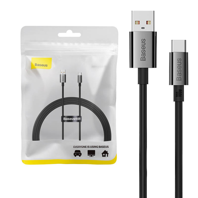 Καλώδιο δεδομένων και φόρτισης USB-A - USB-C Baseus Superior Series, 100W, 1.5m, Μαύρο P10320102114-01 