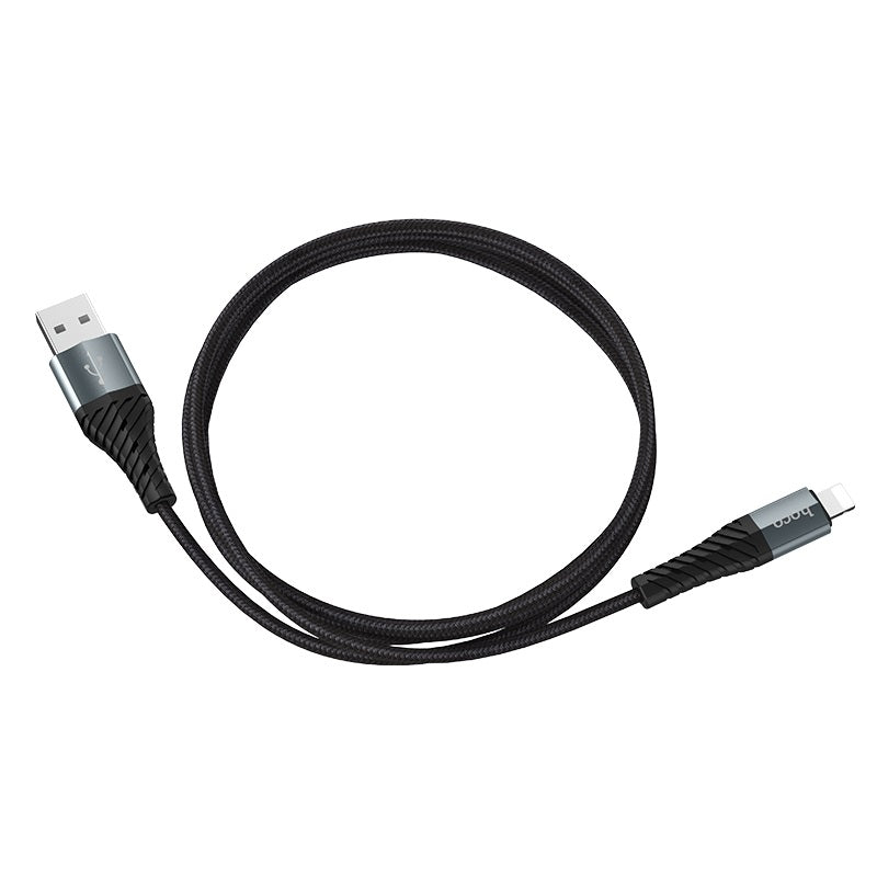 Καλώδιο δεδομένων και φόρτισης USB-A - Lightning HOCO X38 Cool, 18W, 1m, Μαύρο 