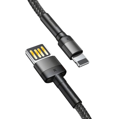 Καλώδιο δεδομένων και φόρτισης USB-A - Lightning Baseus Cafule, 18W, 2m, γκρι CALKLF-HG1 