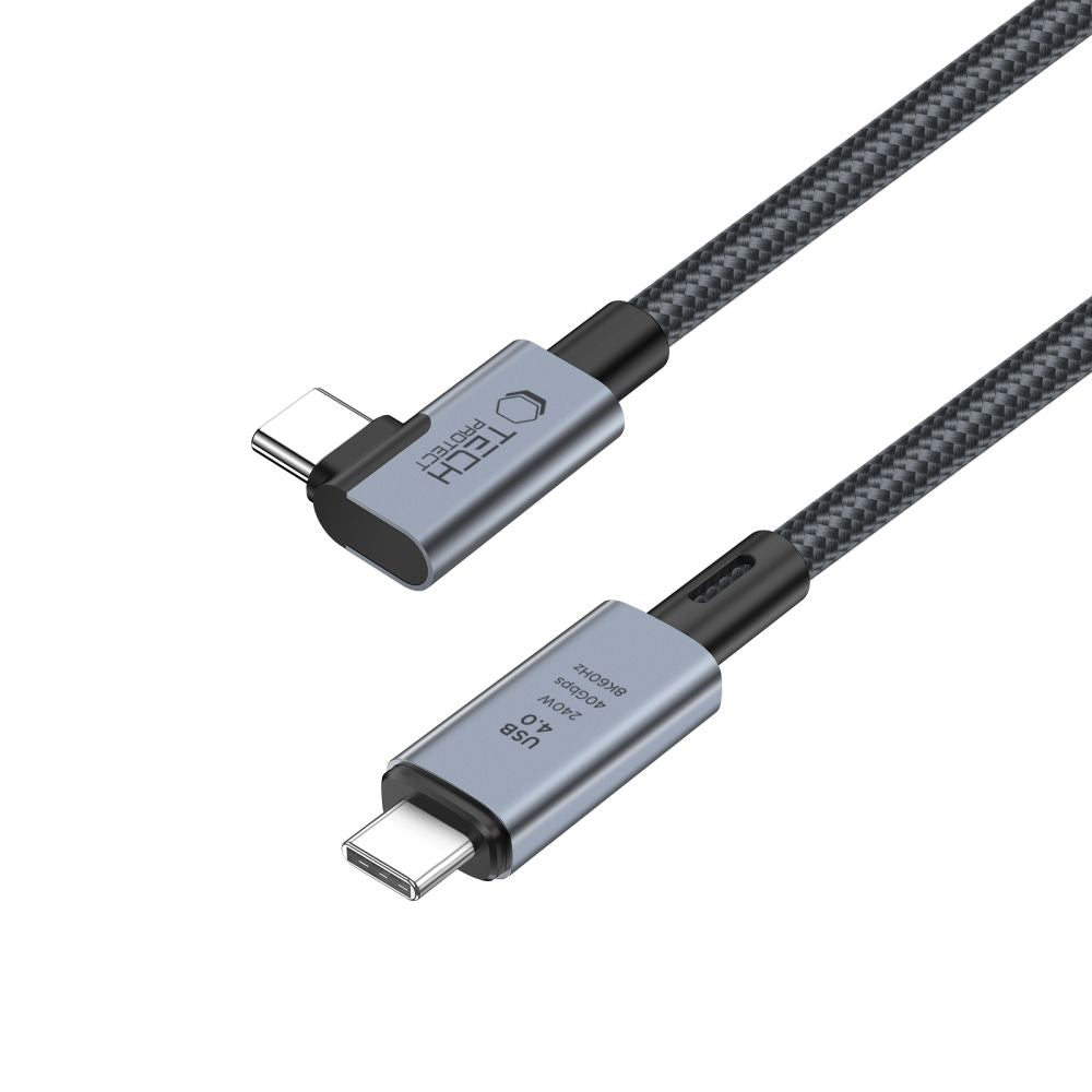 Καλώδιο δεδομένων και φόρτισης USB-C - USB-C Tech-Protect Ultraboost Max L, 240W, 1,5m, γκρι 