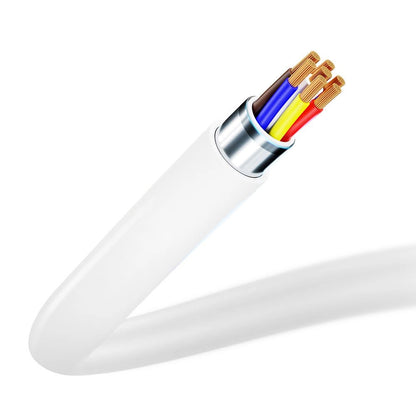 Καλώδιο Δεδομένων και Φόρτισης USB-C - Lightning 3MK Hyper, 20W, 1.2m, Λευκό