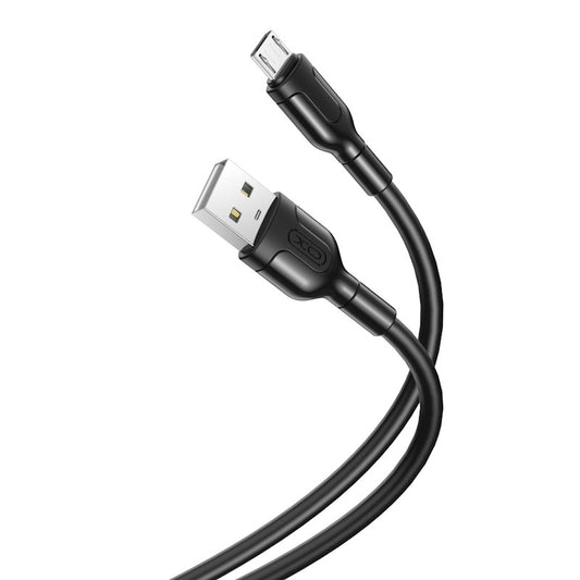 Καλώδιο δεδομένων και φόρτισης USB-A - microUSB XO Design NB212, 18W, 1m, Μαύρο 