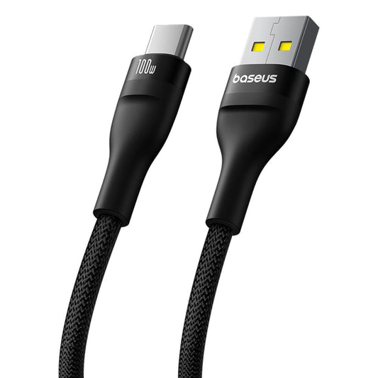 Καλώδιο Δεδομένων και Φόρτισης USB-A - USB-C Baseus Flash Series II, 100W, 1m, Μαύρο P10311804111-00