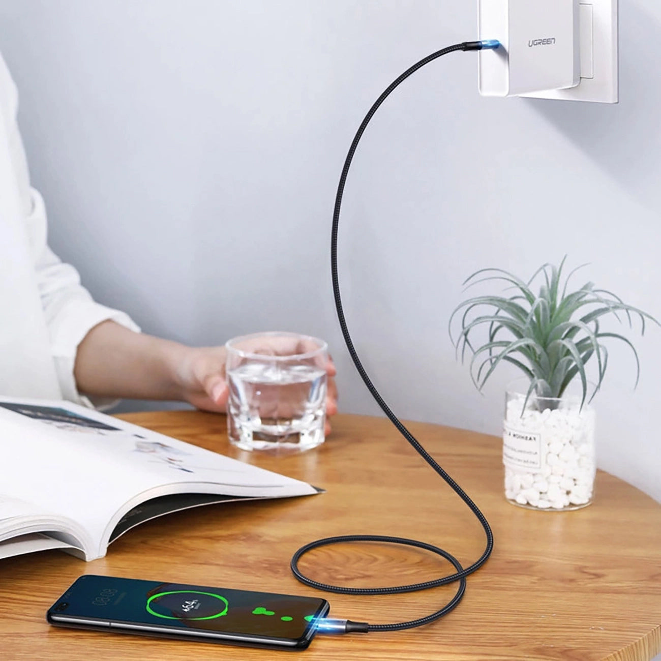 Καλώδιο Δεδομένων και Φόρτισης USB-C - USB-C UGREEN US316, 100W, 1.5m, Γκρι