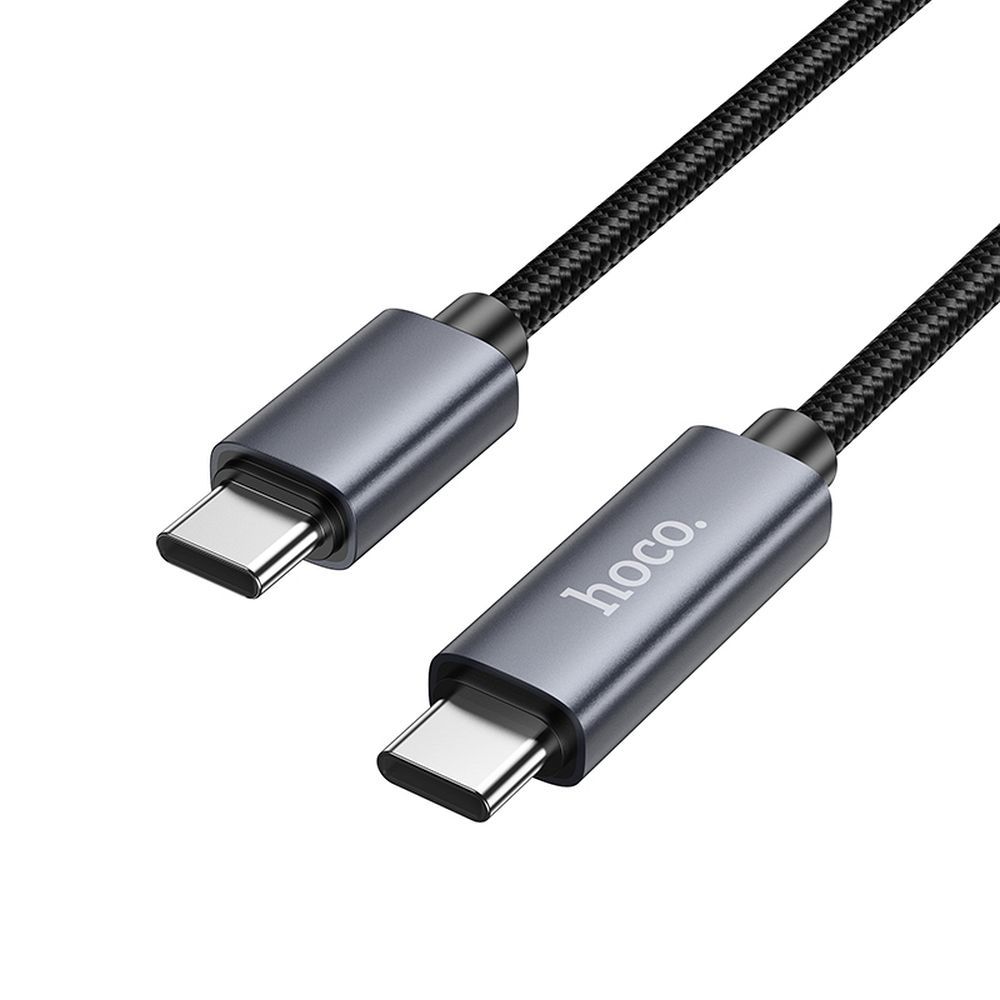 USB-C to USB-C Data and Charging Cable HOCO Display X112, 60W, 1m, Black